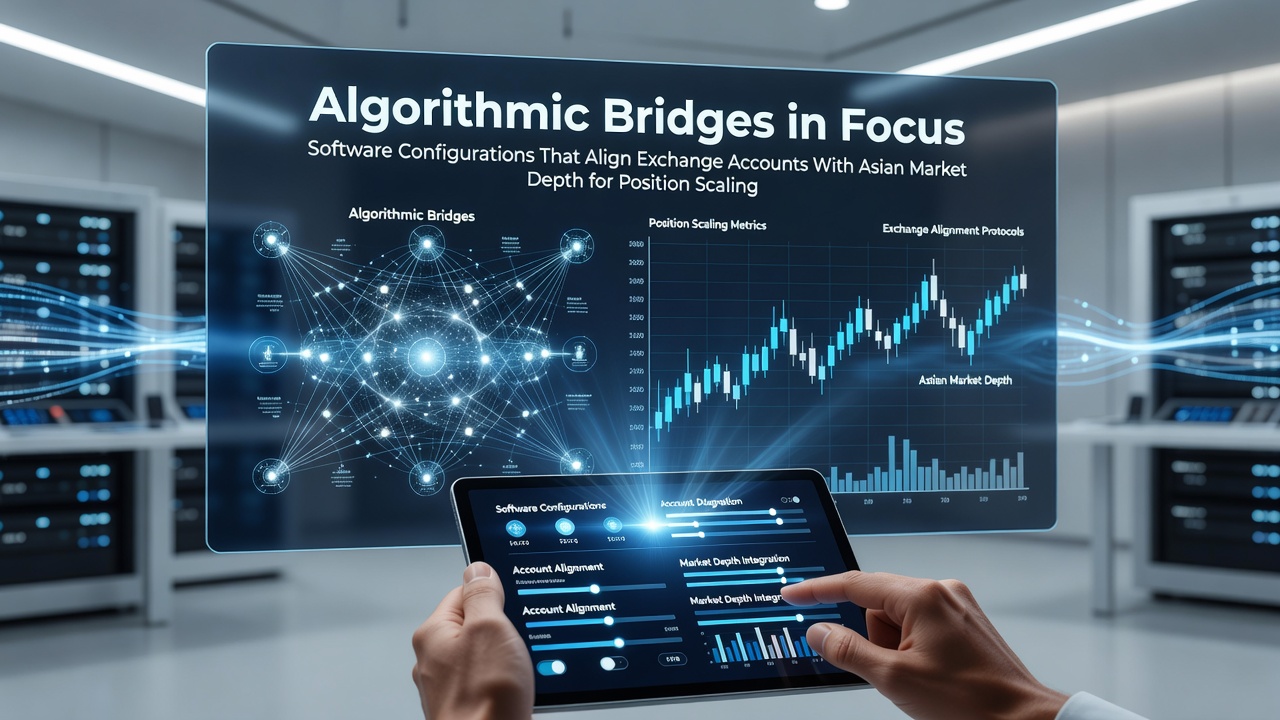 Software interface displaying algorithmic bridge configurations between exchange accounts and Asian market data feeds