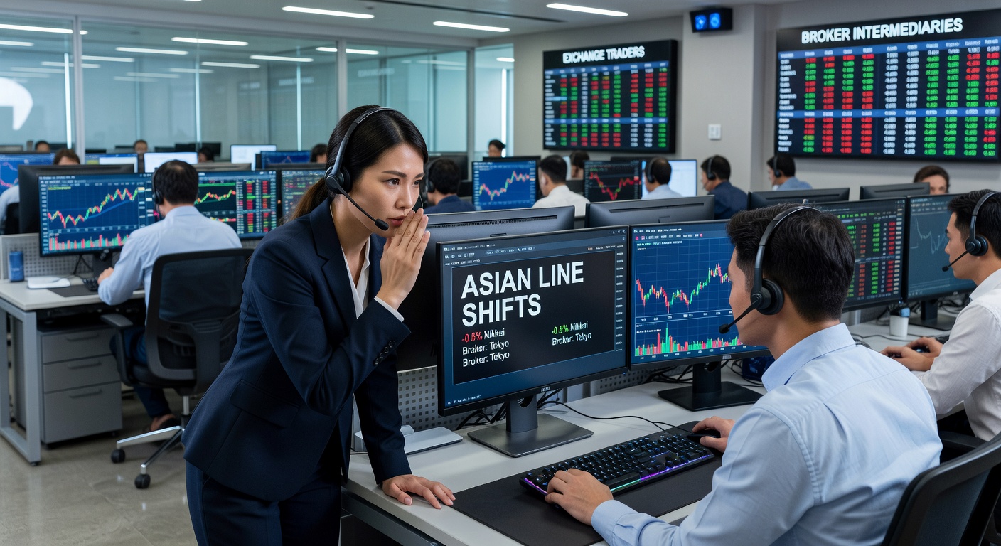 Exchange trader reviewing synchronized Asian odds data on multiple screens