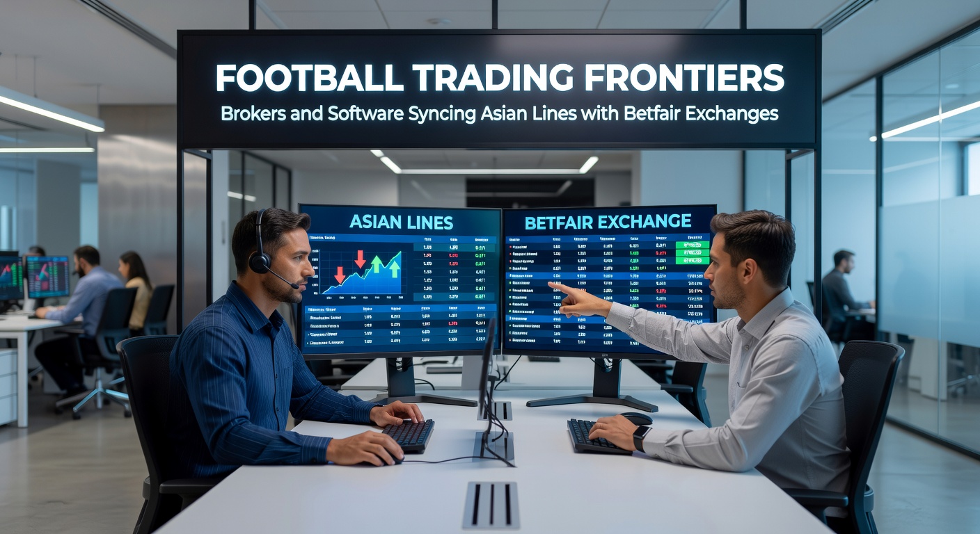 Close-up of trading software interface displaying real-time Asian line graphs synced with Betfair order book, arrows indicating profitable arb opportunities