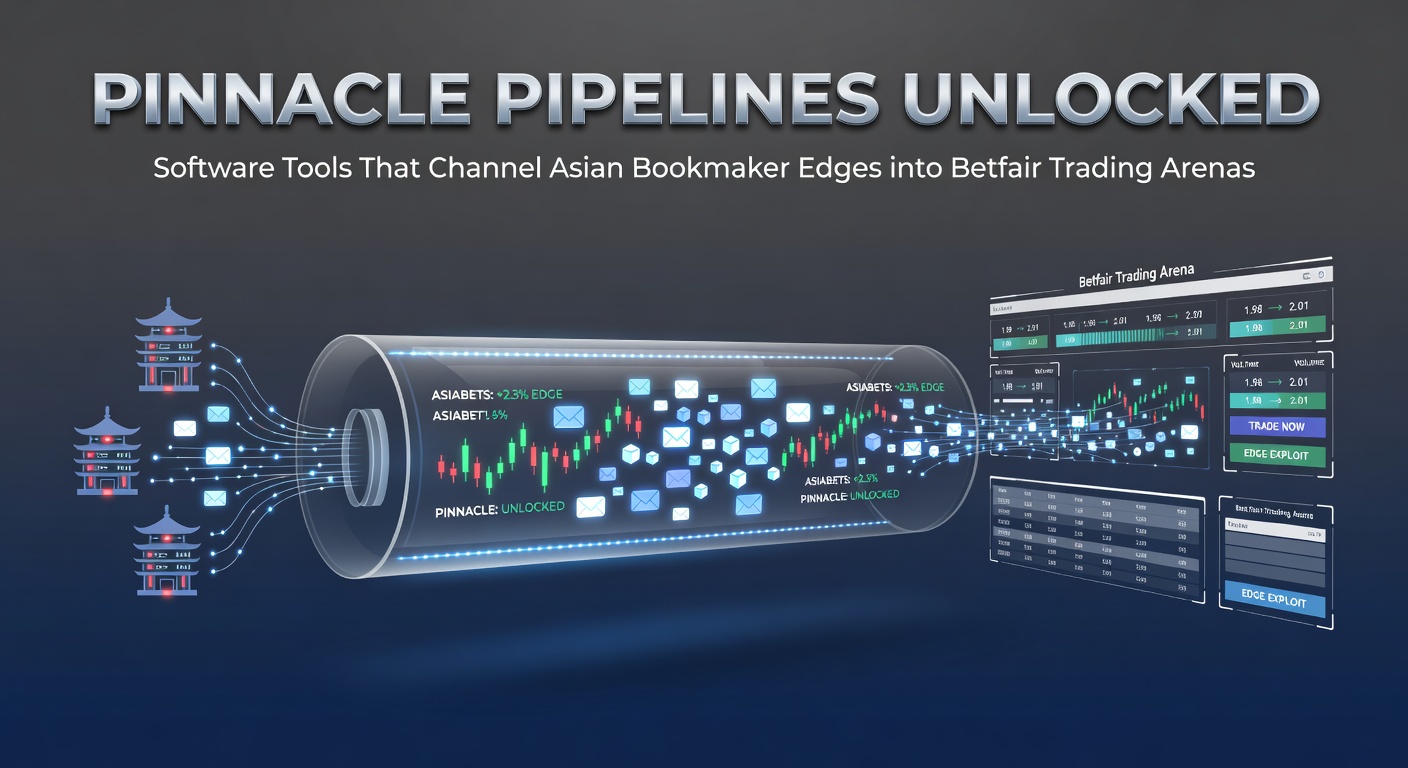 Digital dashboard displaying real-time odds streams from Pinnacle integrated into Betfair trading interface, highlighting pipeline software in action