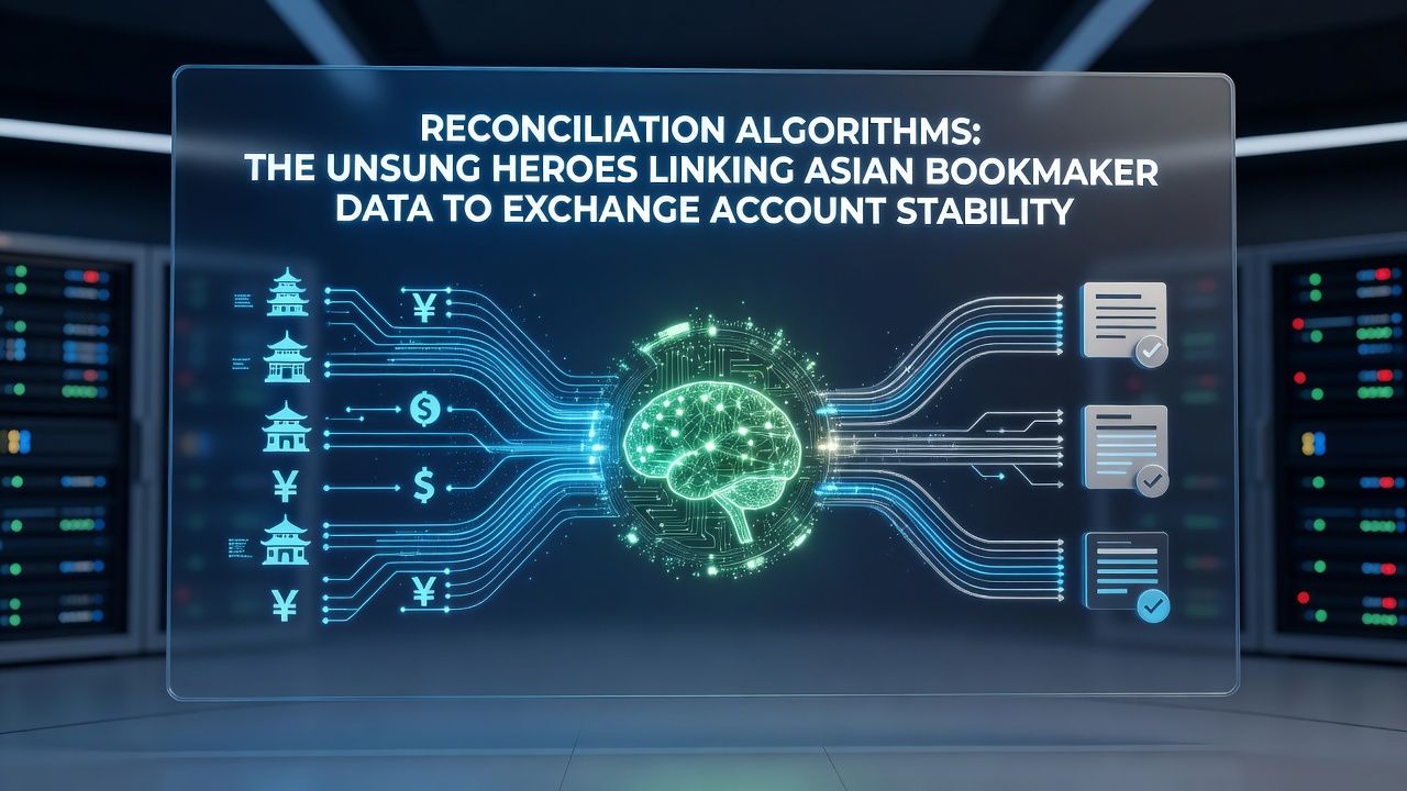 Reconciliation algorithms processing data streams from Asian bookmakers and betting exchanges in a digital interface