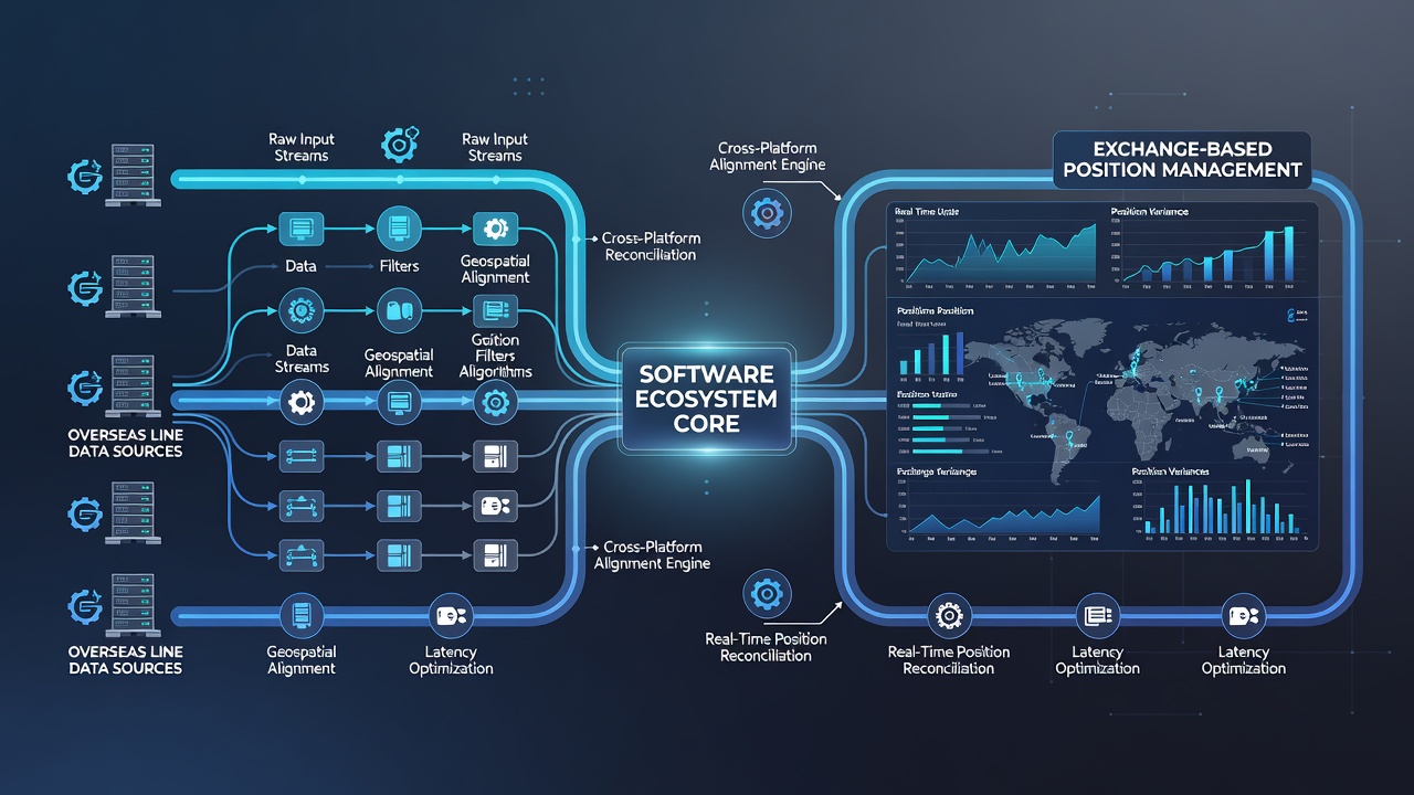 Network diagram showing data pipelines connecting international betting lines to centralized exchange position controls