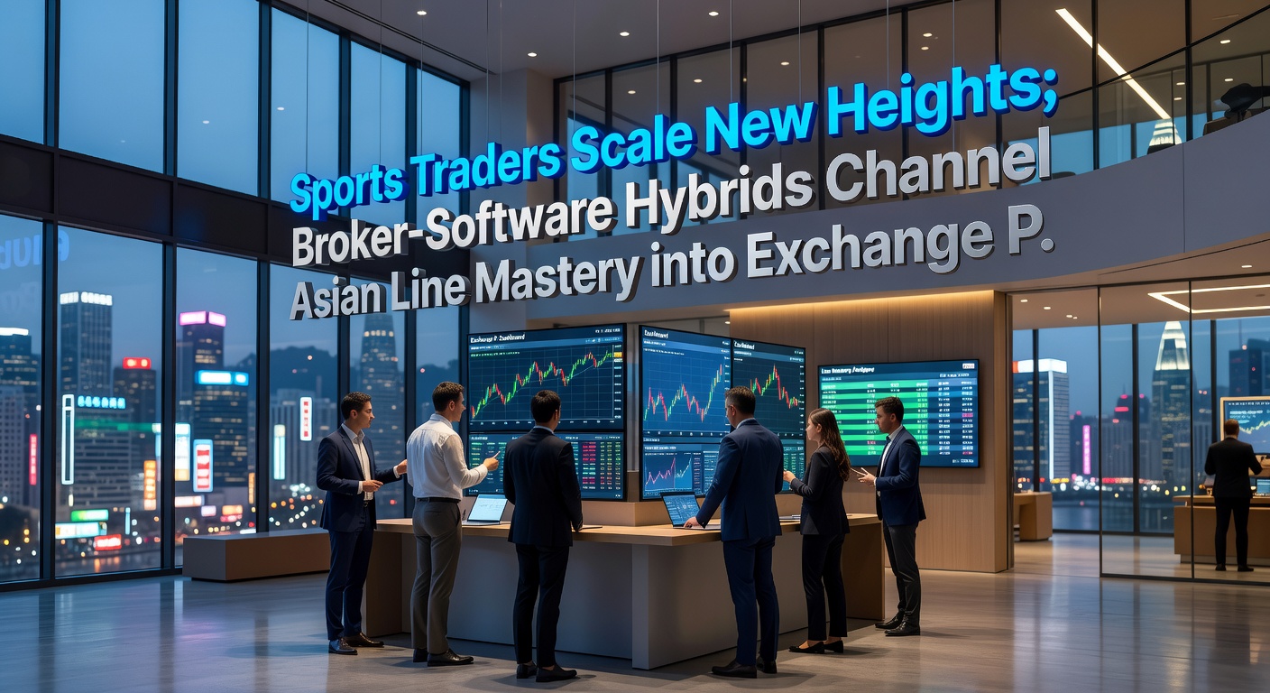 Close-up of a multi-monitor trading setup displaying Asian handicap lines overlayed on Betfair charts, highlighting automated trade executions during a live soccer match