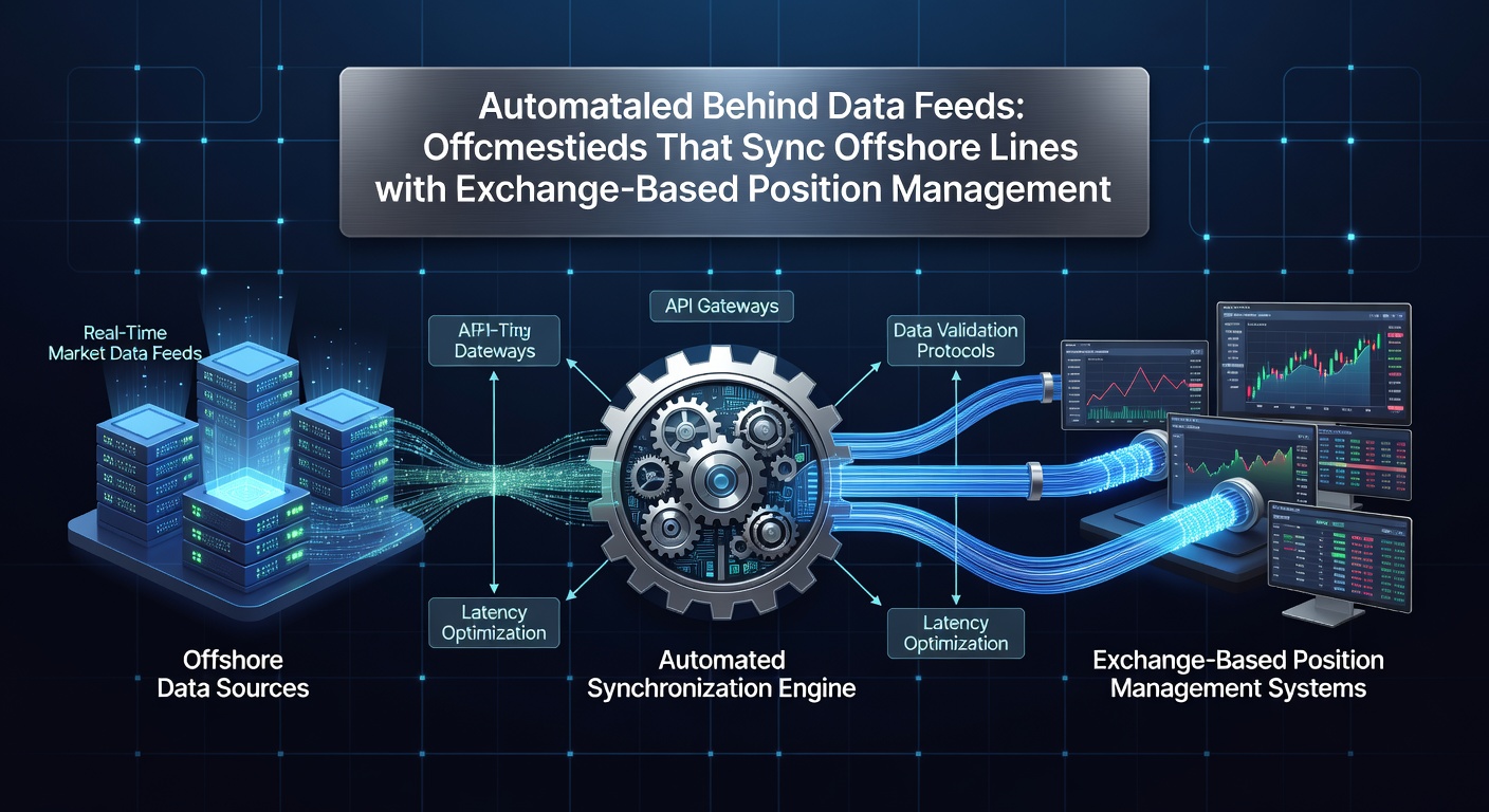 Screenshot of trading interface showing real-time sync between offshore odds and exchange positions